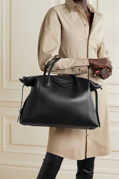 givenchy shopper black leather|net a porter Givenchy tote.